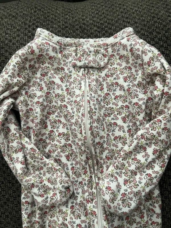 Flower footie White Size newborn - Image 2