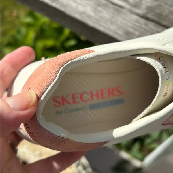 Skechers white rainbow multi Eden LX court sneakers - Image 4