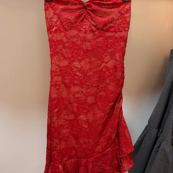 Princess Polly Dress Mini Red Floral - Image 2