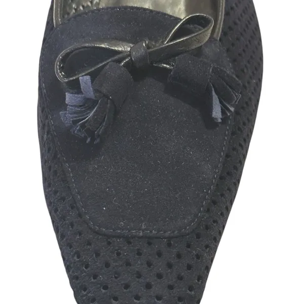 Stuart Weitzman Black Suede Kitten Hill Pumps Size 8 Nwot - Image 12
