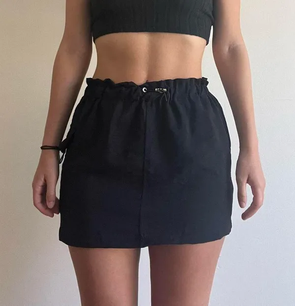 Oh Polly black essential mini skirt - Image 2