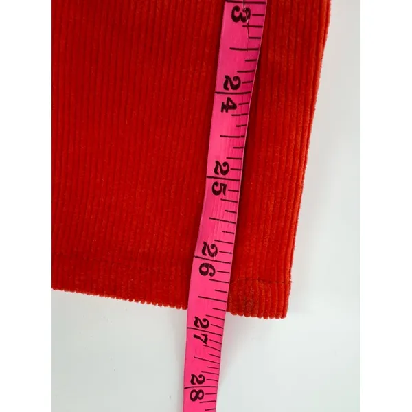 Apiece apart Marston High-Rise‎ Cropped Flare Pants Orange corduroy Sz 4 - Image 6