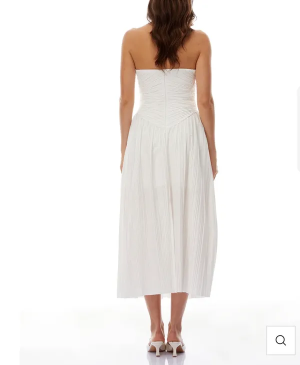 Miss Rosier White Corset Style Dress - Image 3