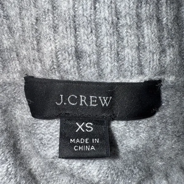 J. Crew Turtleneck Sweater in Supersoft Yarn Size XS‎ Gray Wool Alpaca Classic - Image 8