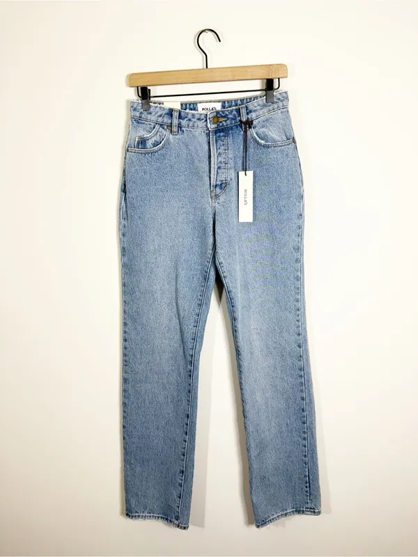 NWT Rolla’s Classic Straight 90s Blue Jeans Denim Size 25 - Image 4