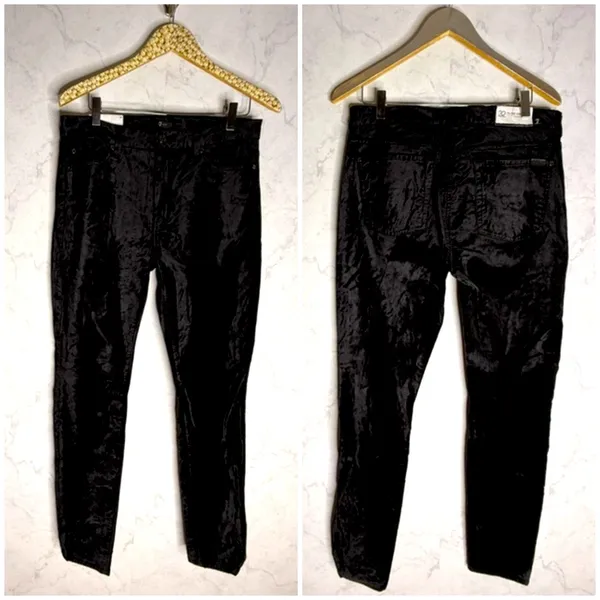 7 for all mankind the high waist black skinny jeans - Image 5