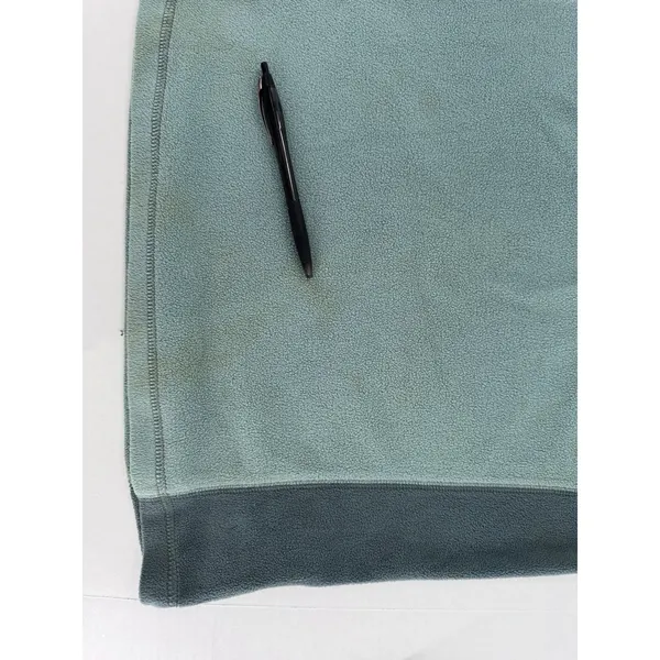 Columbia Fleece Sweater Women’s Sz L 3/4 Zip Pullover Sweatshirt Outdoor Green - Image 7