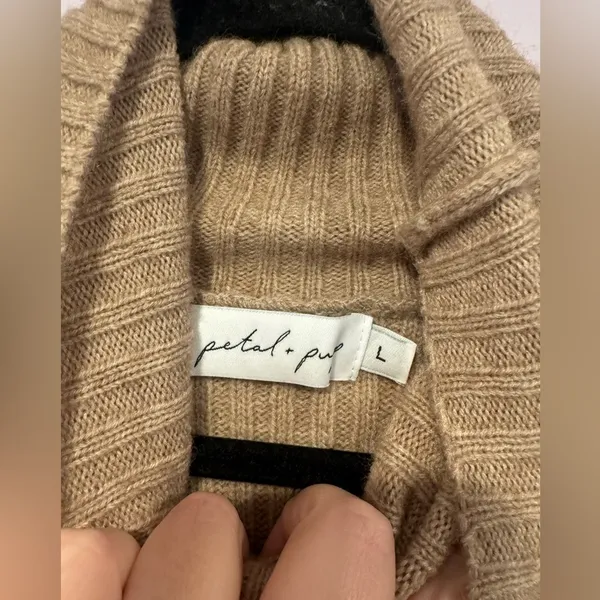 Brown‎ turtleneck Petal and Pup sweater - Image 2