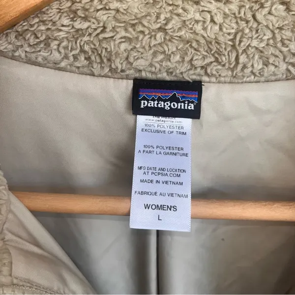 Patagonia Los Gatos Fleece Zip Jacket - Large. Teddy Bear Fleece - Image 10