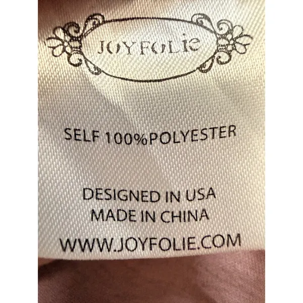 Joyfolie Boho Odette Dress Mauve High Low Maxi Smocked Ruffle Off Shoulder L - Image 6