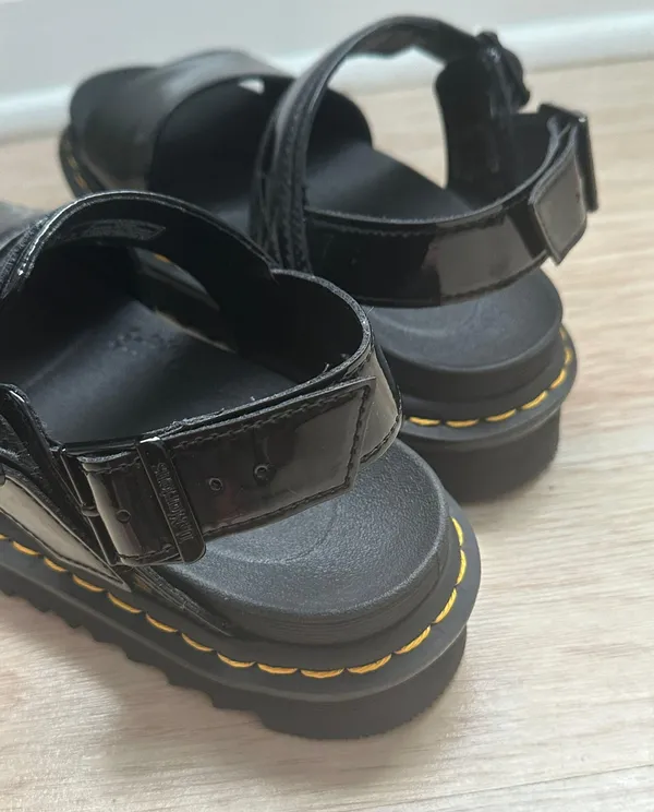 Dr Martens VOSS PATENT LEATHER STRAP SANDALS - Image 3