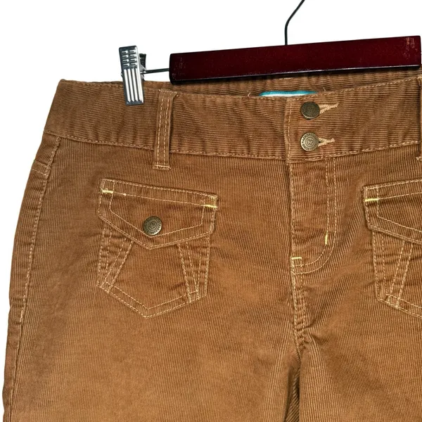 Y2K Aéropostale Corduroy Pants 9/10 Early 2000s Straight Leg Low Rise‎ Capri - Image 4