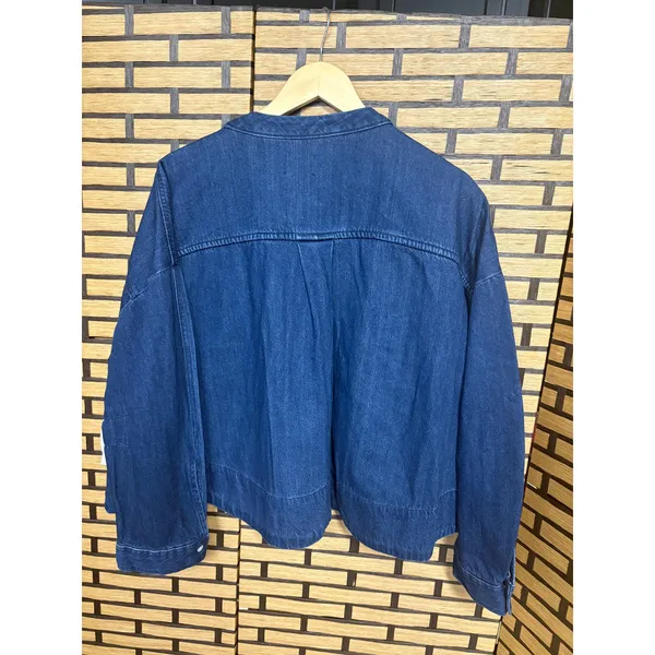 Scoop Denim Cropped Button Down‎ Size Large Blue - Image 2