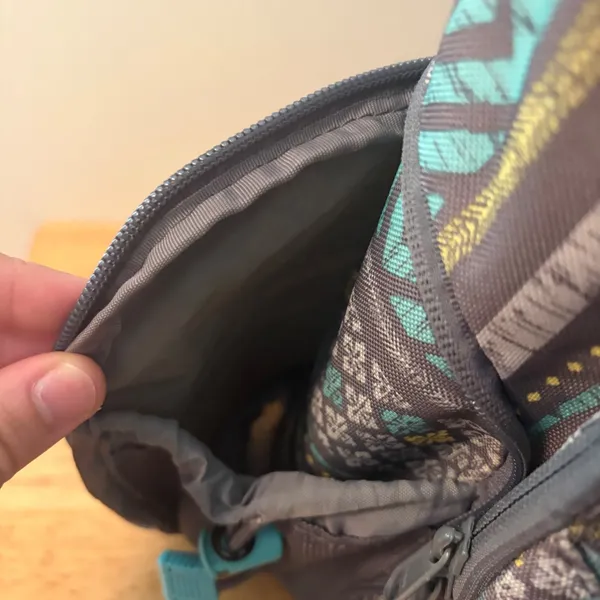 Dakine Gray Teal Yellow Backpack‎ Bag Laptop Sleeve Zipper Closure school work - Image 4