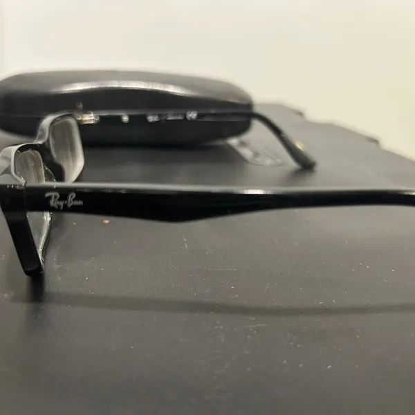 Ray-Ban Black Classic Rectangular Glasses - Image 3