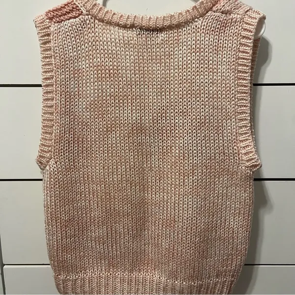 Andrew St. John Pink Plaid Sweater Vest - Image 3