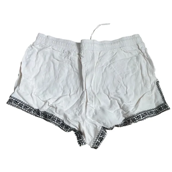 Boho Festival Mini Shorts Beachy 100% Cotton sz Large (read measurements) - Image 2