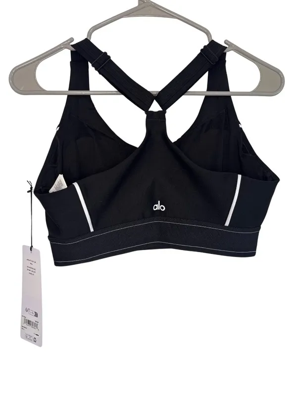 Alo Yoga Suit Up Bra in Black Large New Womens Cropped Tank Top - Image 6