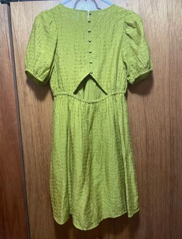 Madewell Kirkley Green Dress - Image 5