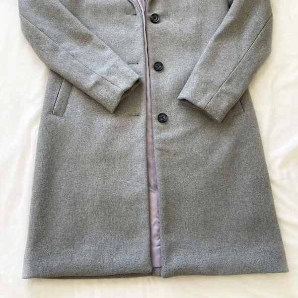 Hollister wool blend grey coat - Image 2