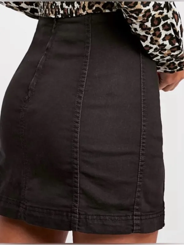 Free People Modern Femme Black Skirt - Image 2
