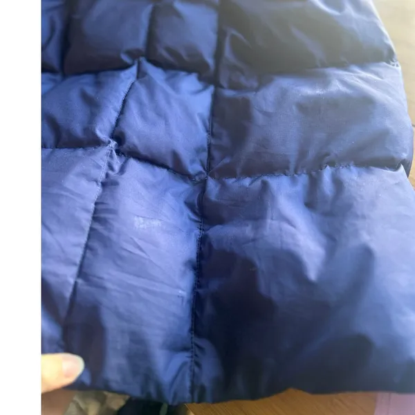 L.L.Bean Navy Down Fill Thigh Length Puffer Jacket - Image 11