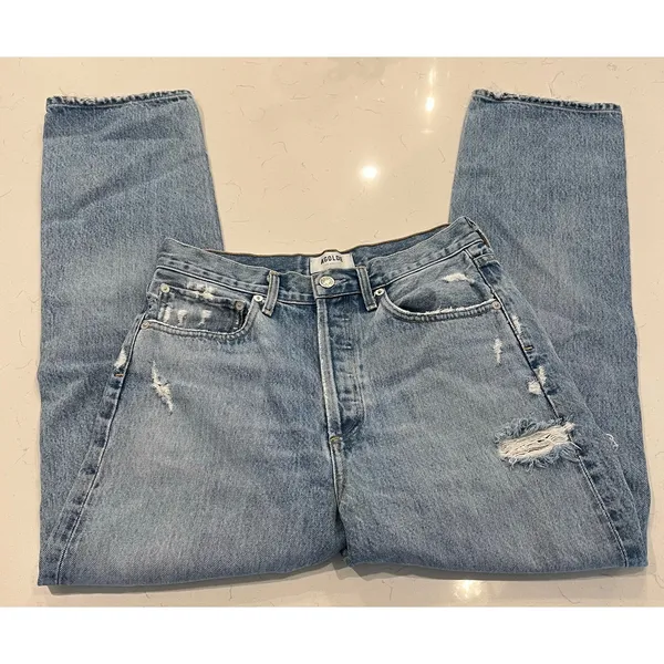 AGOLDE 90's Mid Rise Loose Fit Jeans in Fall Out Size 26 - Image 5