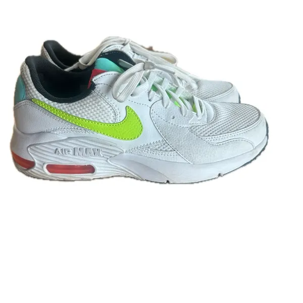 Nike White Air Max Excee CW5606-100 Lace Up Shoes Women’s sz. 7 Orange Blue Gr. - Image 2