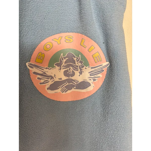 boys lie sz xs x-small sweatpants angel graphic baby blue pink - Image 2