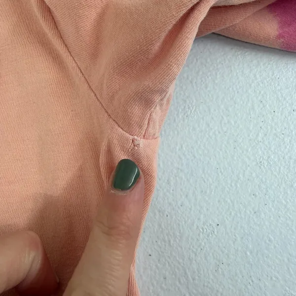 Comfort Colors peach‎ pink Crewcut long sleeve casual 100% cotton shirt small - Image 6