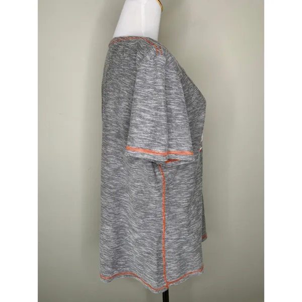 Denver Broncos Gray V Neck T shirt NFL Team Apparel Sz XXL - Image 4