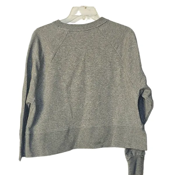 Nike Womens‎ Gray Logo Crop Sweatshirt Medium - Image 2