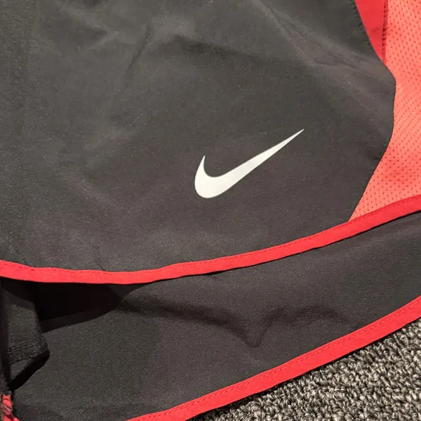 Nike Women's Athletic Shorts in Black and Red - Image 2