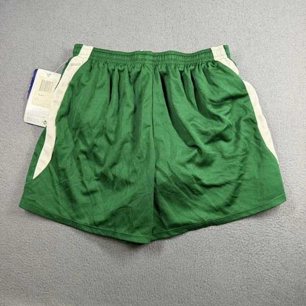 Asics Medley Shorts Womens Small Green Mesh Running Athletic Elastic Waist TF754 - Image 6