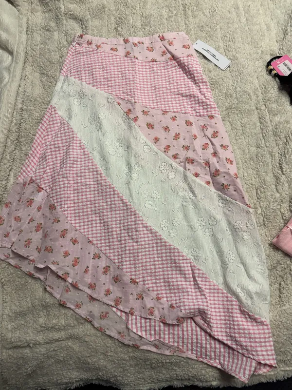 Princess Polly Rennar Mixed Print Asymmetric Skirt - Image 3