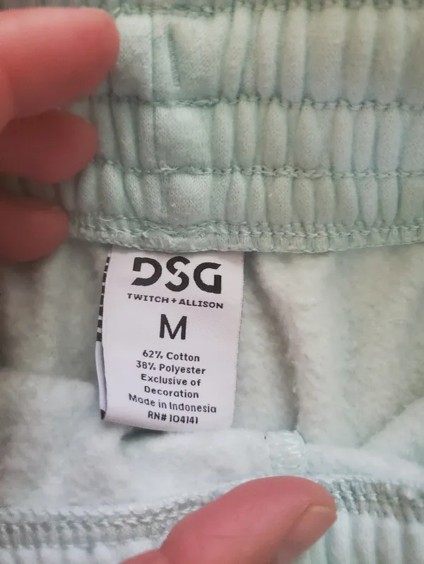 DSG Pale Blue Pull-On Casual Shorts Size Medium Sweatshirt Matetial Very Soft - Image 2