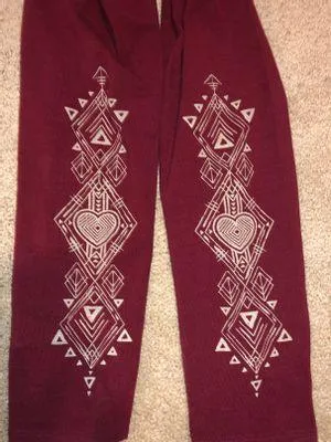 SoulFlower Yoga Leggings Red Size M - Image 4