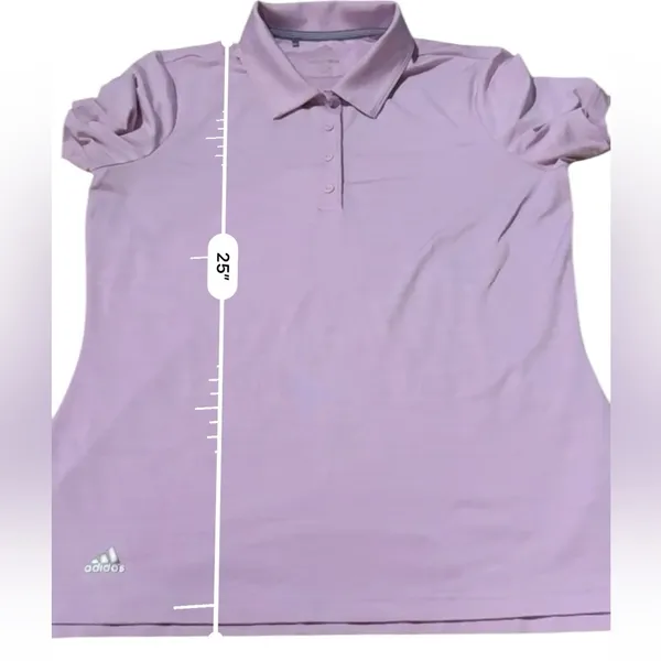 Adidas Golf Pink Short Sleeve 4-Button Polo Shirt‎ Sz S - Image 8