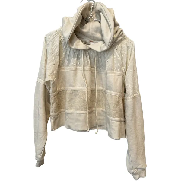 Free People Piper Pullover Cropped Hoodie Size Small - Image 5