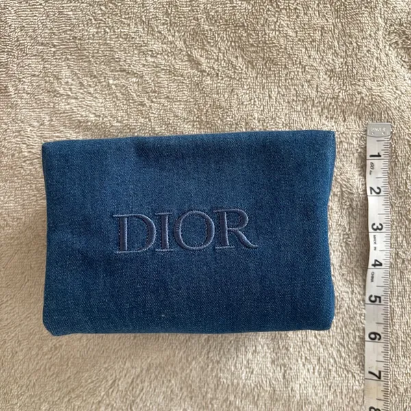 Dior Toiletry Bag in Blue denim - Image 4