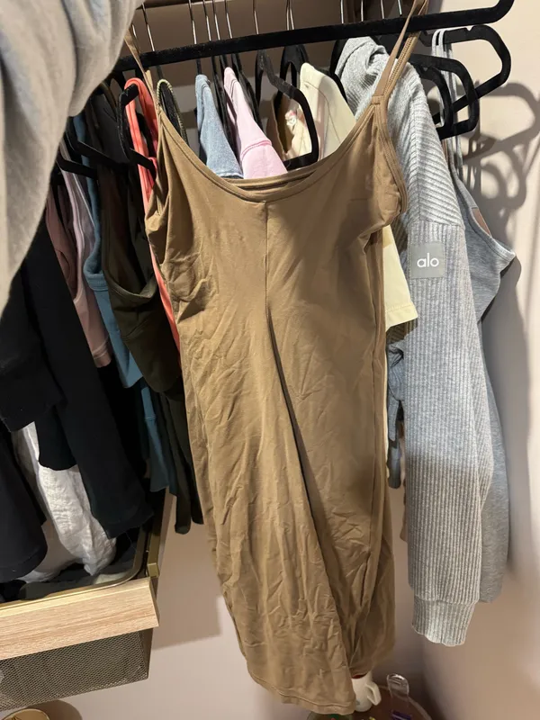 SKIMS Brown Slip Dress Mini - Image 5