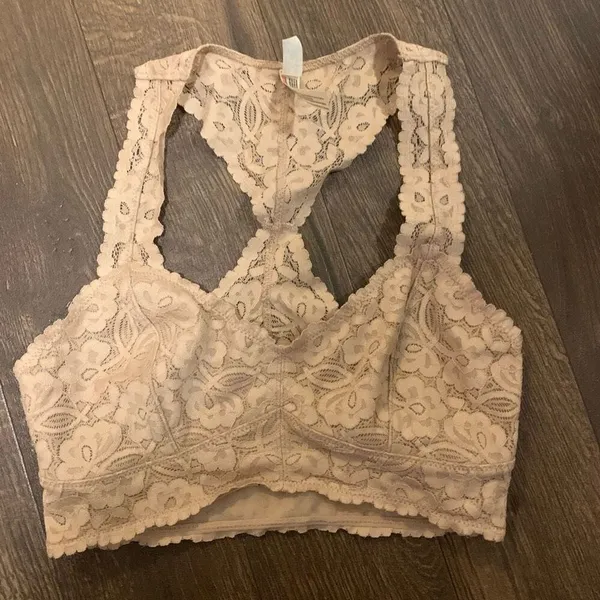 Intimately Free People nude lace racer back XS bralette - Image 2
