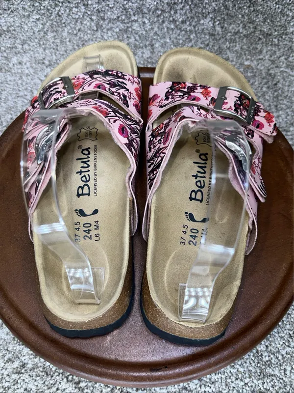 Birkenstock Betula Floral Sandals Sz 37 W6 - Image 5