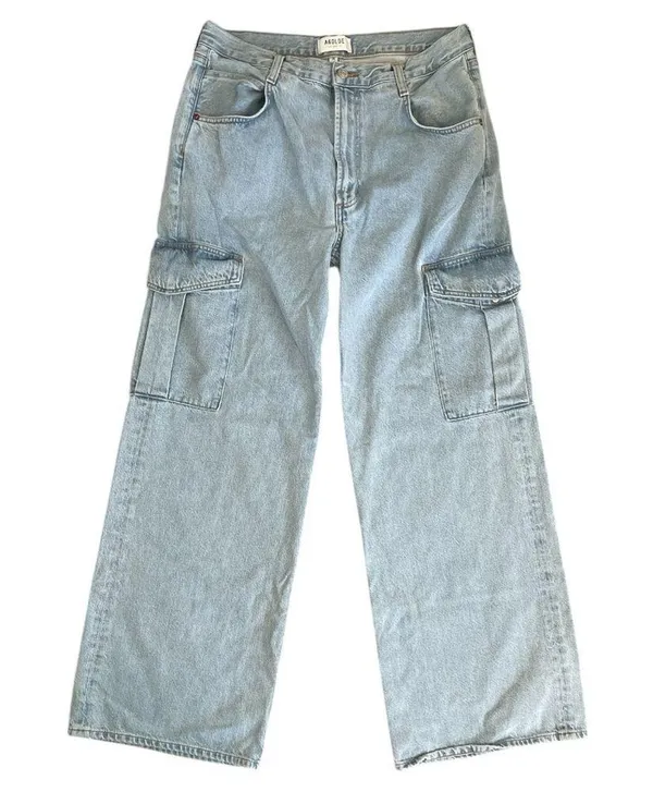 Agolde Minka Wide Leg Cargo Denim Size 30 - Image 3
