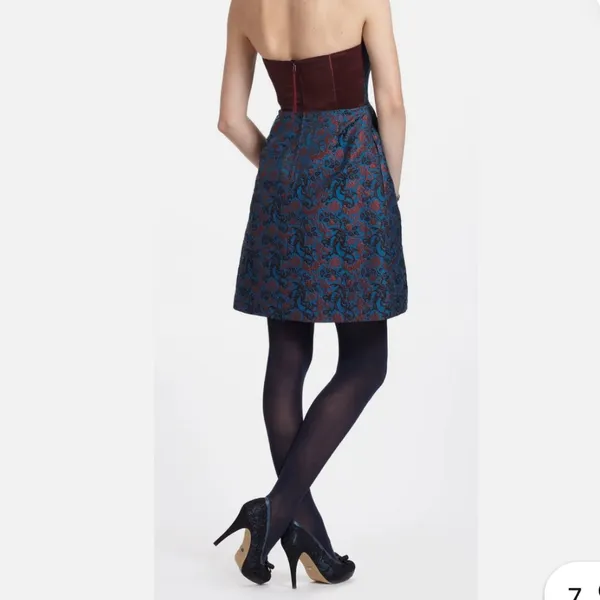 Anthropologie NWT Paprika Brocade Mini Dress - Image 3