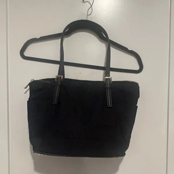 Vintage Michael Kors Black Tote Shoulder Bag Gold Hardware - Image 3