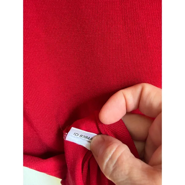 Ann Taylor Silk Blend Sweater Tank Medium Red Sleeveless Tie Waist Shell Top - Image 11