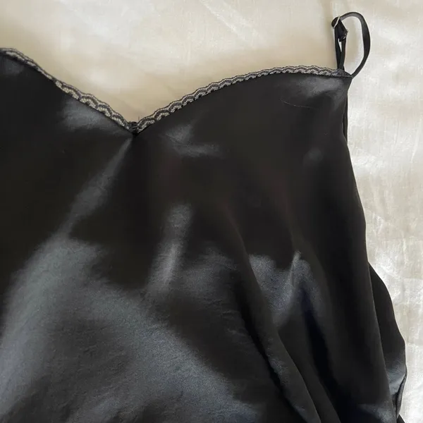 ZARA Black Strappy Top - Minimalist Camisole - Size XL - Image 5