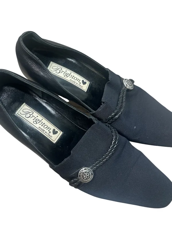 Brighton Quincy Vintage Black Women's Low Heel Slip-On Pumps - Image 3