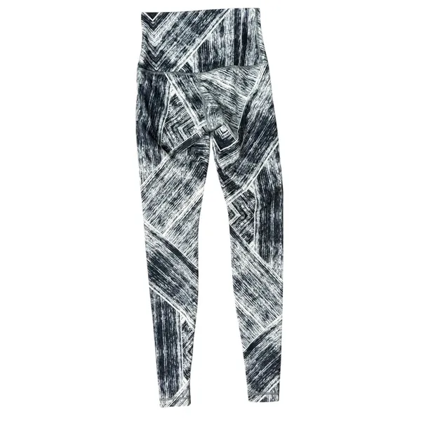 Lululemon Wunder Under Heat Wave White Black Mid Rise Athletic Leggings size S - Image 3